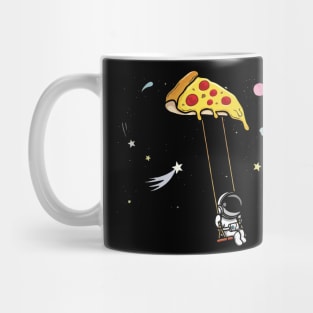 spaceman pizza slice fast food astronomy Mug